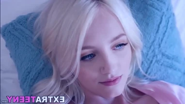 blow me pov cute blowjob from a colored hair babe