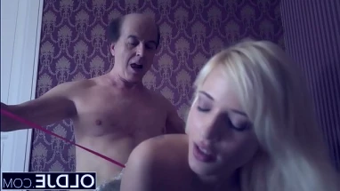 Teen busty stepmom stroking hard cock