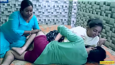 Beautiful Indian girl shared his boyfriend with bhabhi!